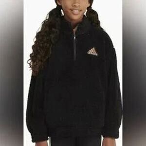 The Adidas Girls Long Sleeve Mock Neck Pullover Sweatshirt in size XL[+] 16[+]